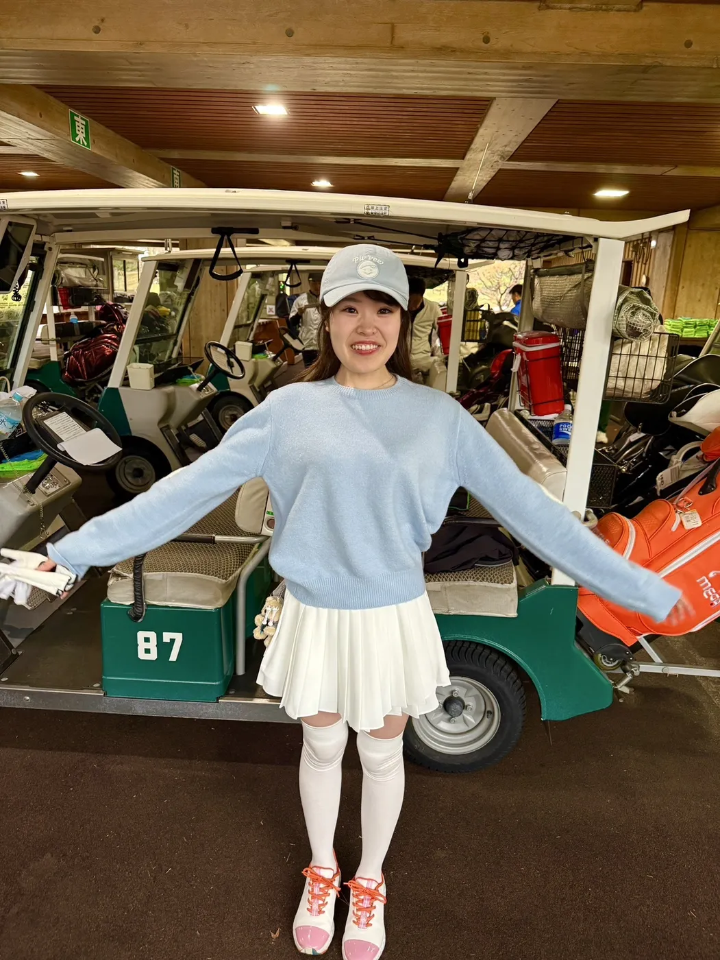 ゴルフ場にて